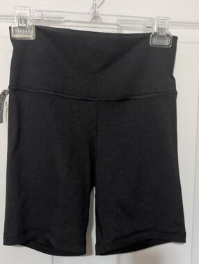 TNA Black High-Waist Bike Shorts
